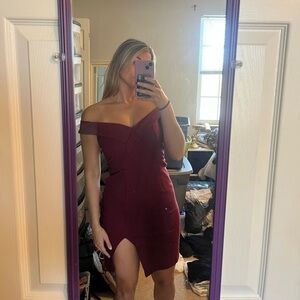 Lulu Maroon Dress
